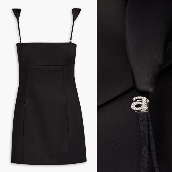 Alexander Wang Dresses & Skirts - Alexander Wang Black Diamanté Charm Mini Sport Dress
